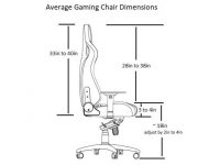 height of a gaming chair